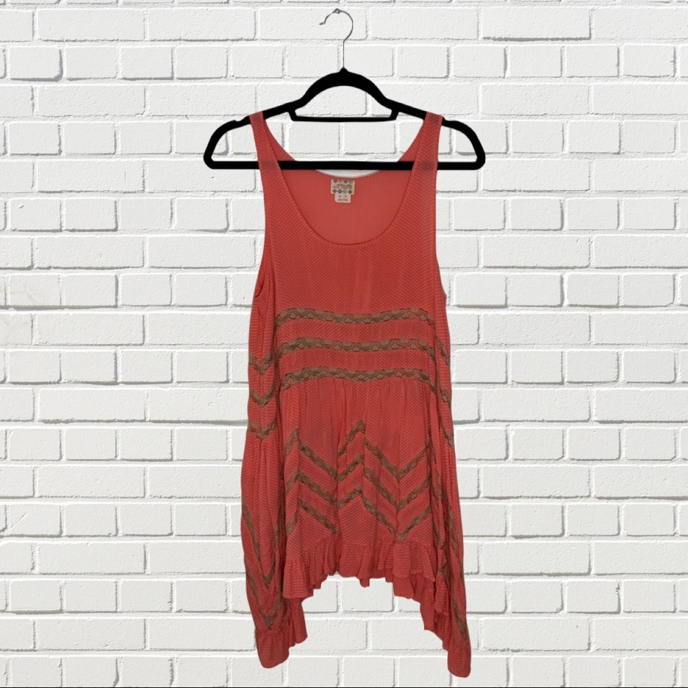 Free People Intimately Trapeze Slip Red